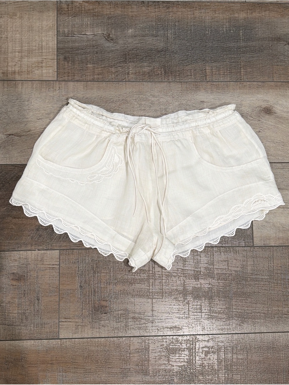 Isabel Marant Lola embroidered ramie mini shorts - Picture 3 of 9